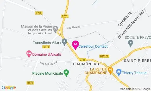 Localisation Carrefour