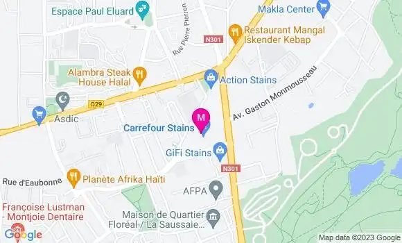 Localisation Station Carrefour