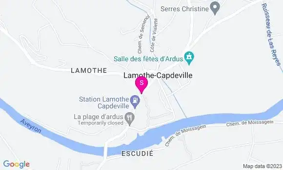 Localisation Station Gaston