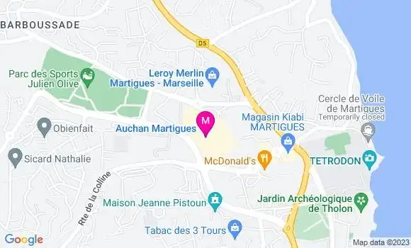 Localisation Station Auchan