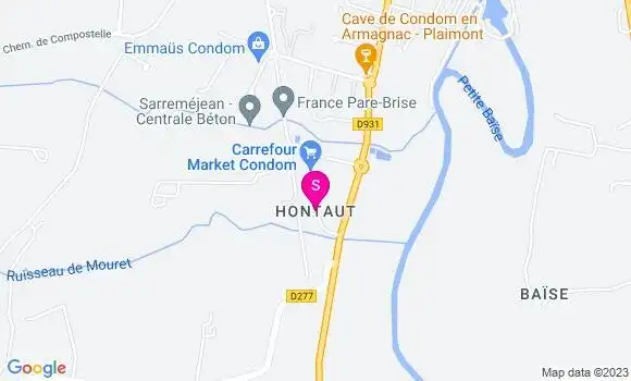 Localisation Carrefour Market