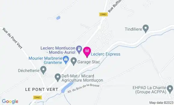 Localisation Leclerc Express