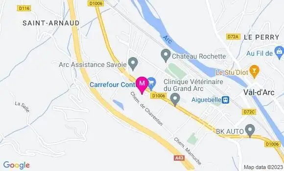 Localisation Carrefour Contact