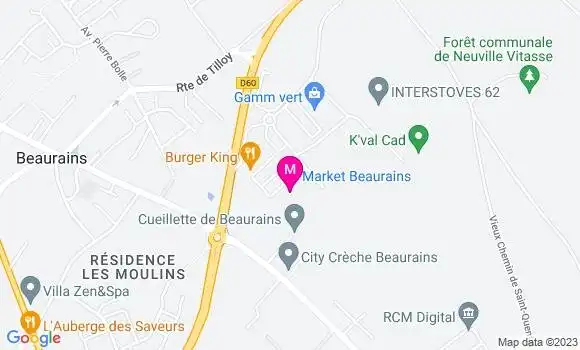 Localisation Carrefour Market