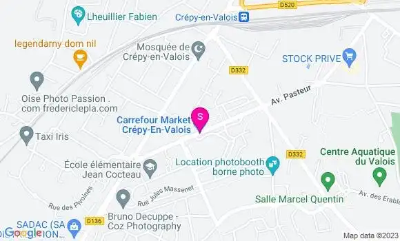 Localisation Station Carrefour