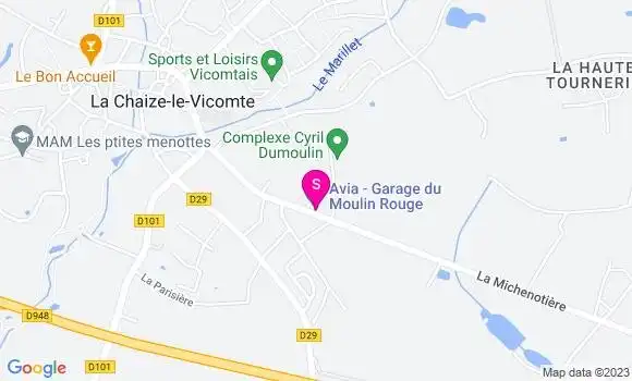 Localisation Garage du Moulin Rouge