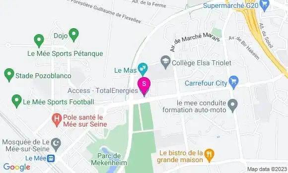 Localisation Access TotalEnergies