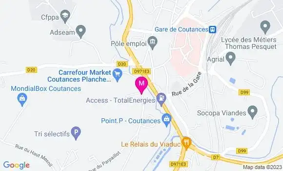 Localisation Carrefour Market
