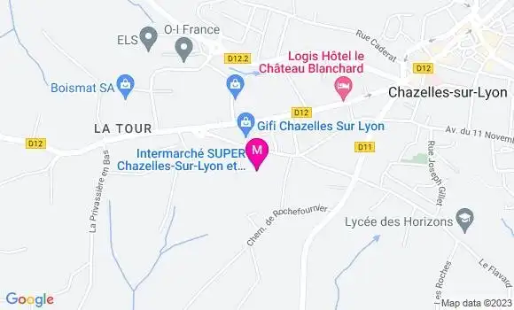 Localisation Intermarché Station