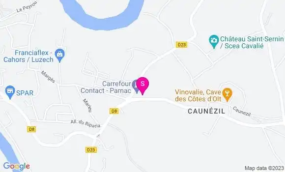 Localisation Carrefour Contact