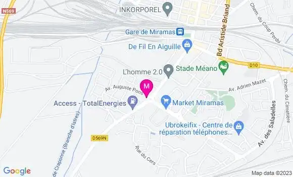 Localisation Relais du Mas Neuf
