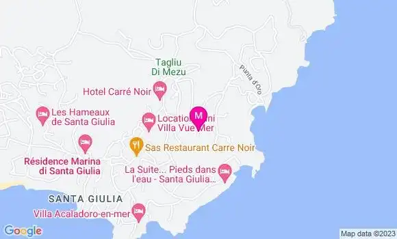 Localisation Relais de Palombaggia