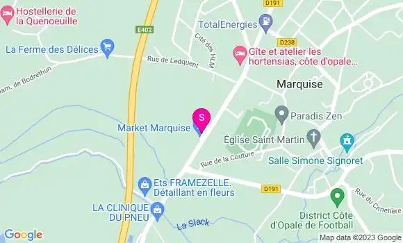 Localisation Carrefour Market