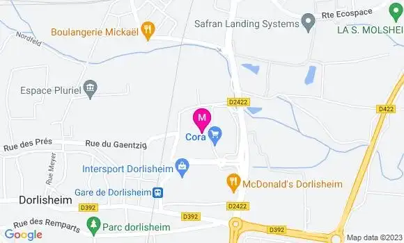 Localisation Station Cora
