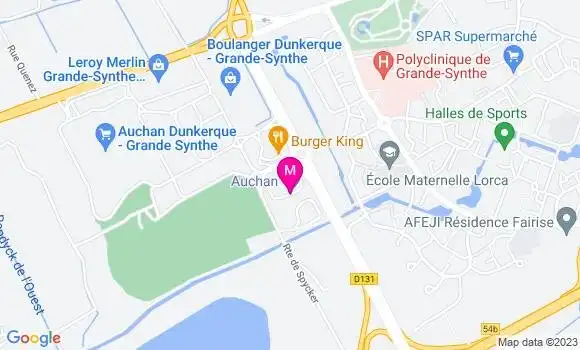 Localisation Auchan