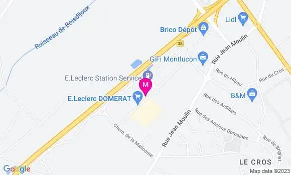 Localisation Station Service Leclerc