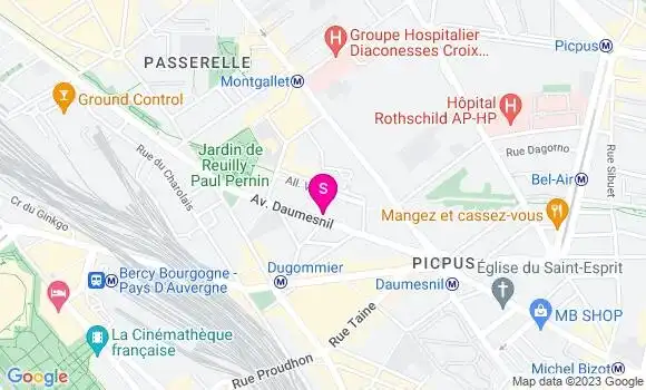 Localisation TotalEnergies Paris 12