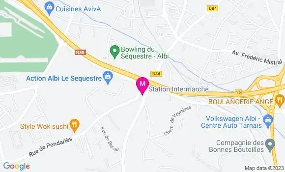 Localisation Station Intermarché