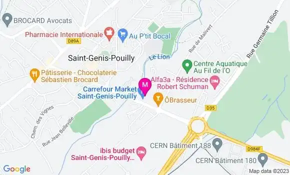 Localisation Carrefour Market