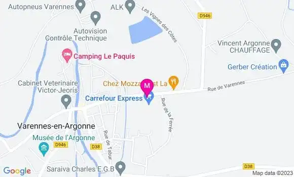 Localisation Carrefour Market