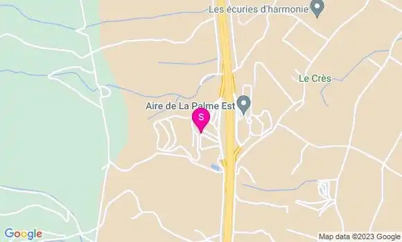Localisation Carrefour la Palmeouest