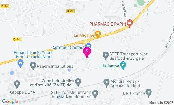 Localisation Carrefour Market