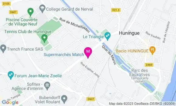 Localisation Supermarchés Match