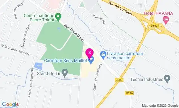Localisation Station Carrefour