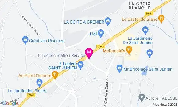 Localisation Station Leclerc