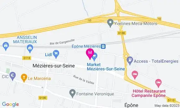 Localisation Carrefour Market