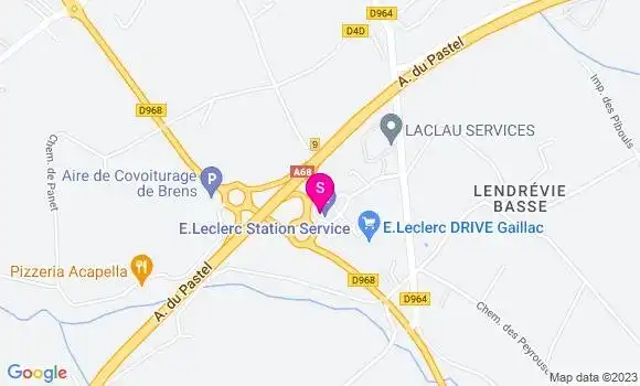 Localisation Station Leclerc