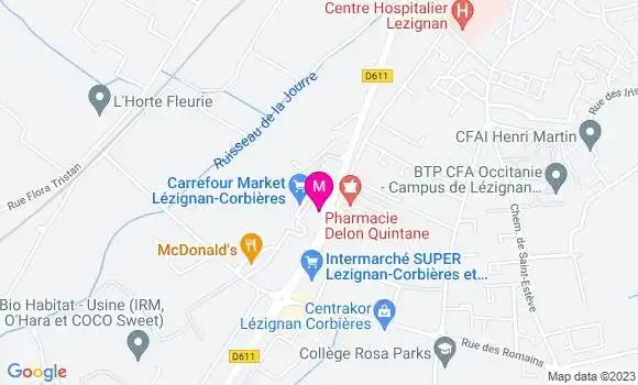 Localisation Carrefour Market