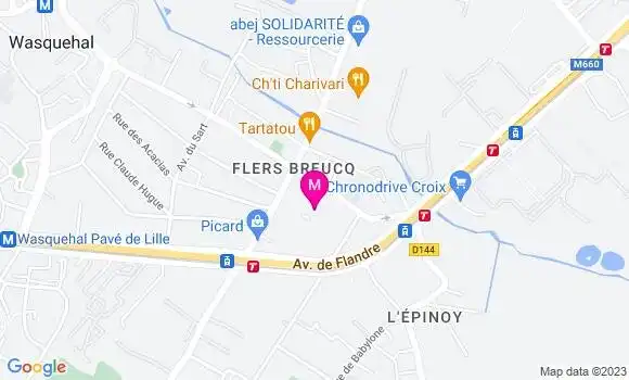 Localisation Supermarchés Match