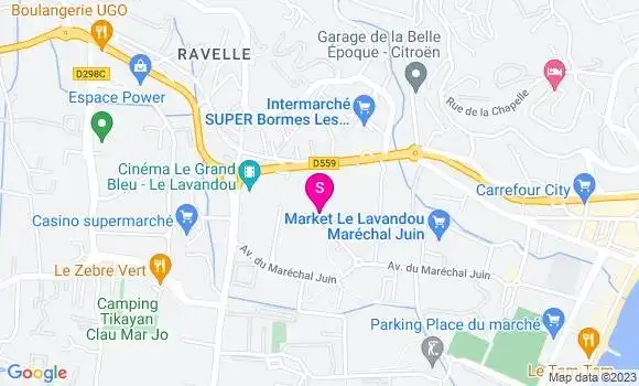 Localisation Centre Riviera Services