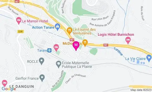 Localisation Auchan Supermarché