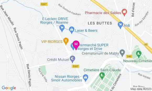 Localisation Intermarché Station