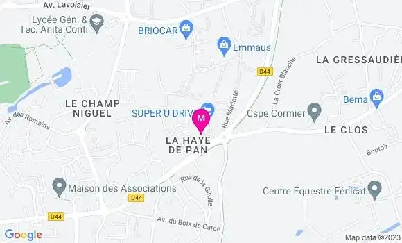 Localisation Station Super U