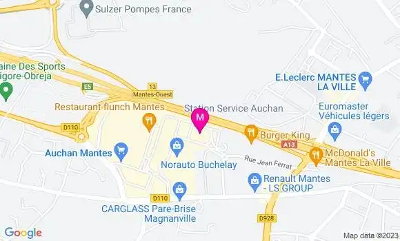 Localisation Station Auchan