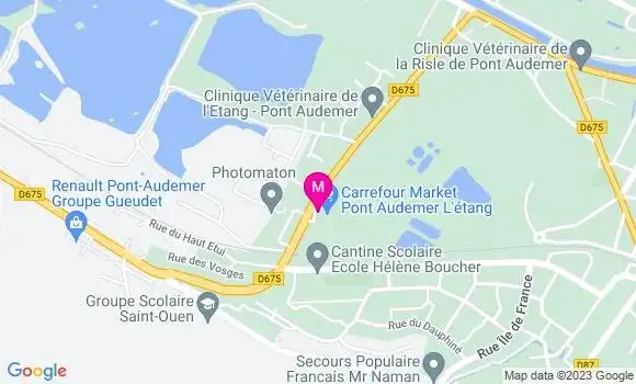 Localisation Station Carrefour Market