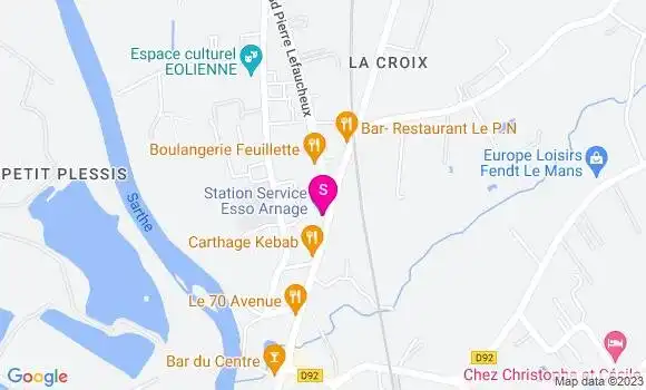 Localisation Station Esso