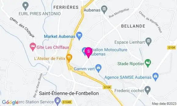 Localisation Carrefour Market