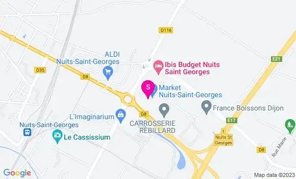 Localisation Carrefour Station