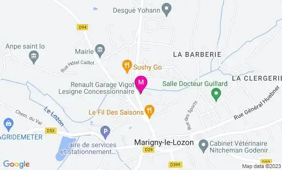 Localisation Garage Vigot Daniel