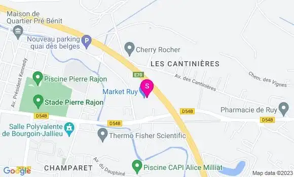 Localisation Carrefour Market