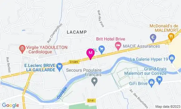 Localisation Esso Express