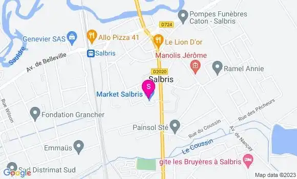 Localisation Carrefour Market