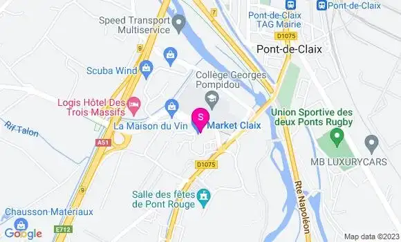 Localisation Carrefour Market