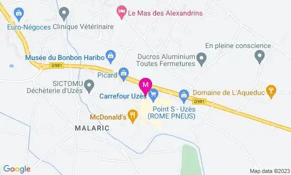 Localisation Station Carrefour