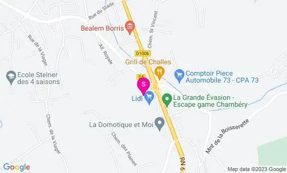 Localisation Carrefour Market