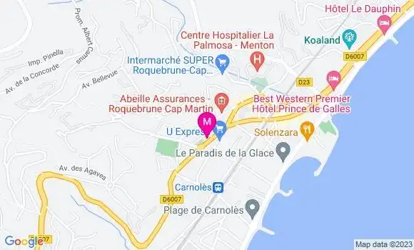 Localisation Relais du Gorbio